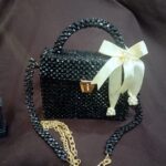 Beaded Aura – Elegant Pearl Handbag
