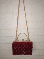 Crimson Crystal Frame Bag - Image 5