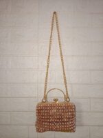 Gilded Pearl Frame Clutch - Image 4