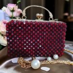 Crimson Crystal Frame Bag