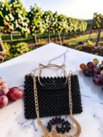 Black crystal with frame